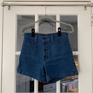 J. Crew High Rise Jean Shorts